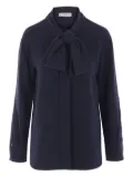 Alberto Biani bow-detail blouse - Blue