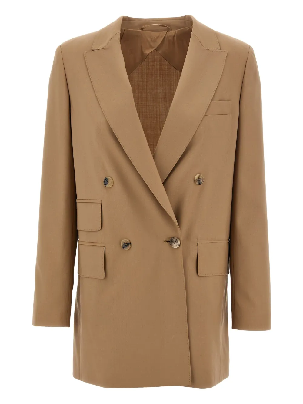 Max Mara double-breasted blazer Beige
