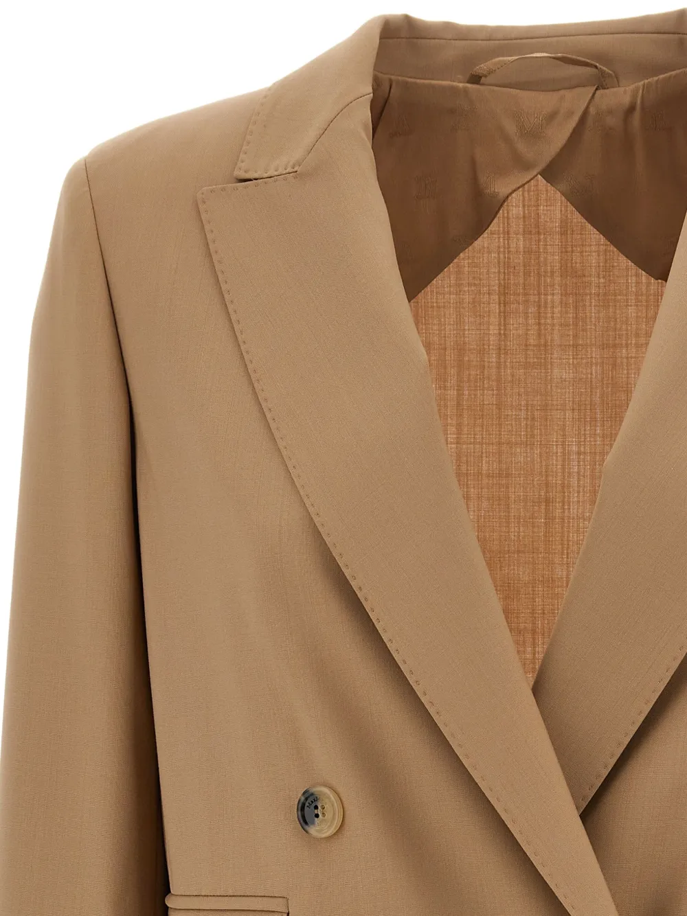 Max Mara double-breasted blazer Beige