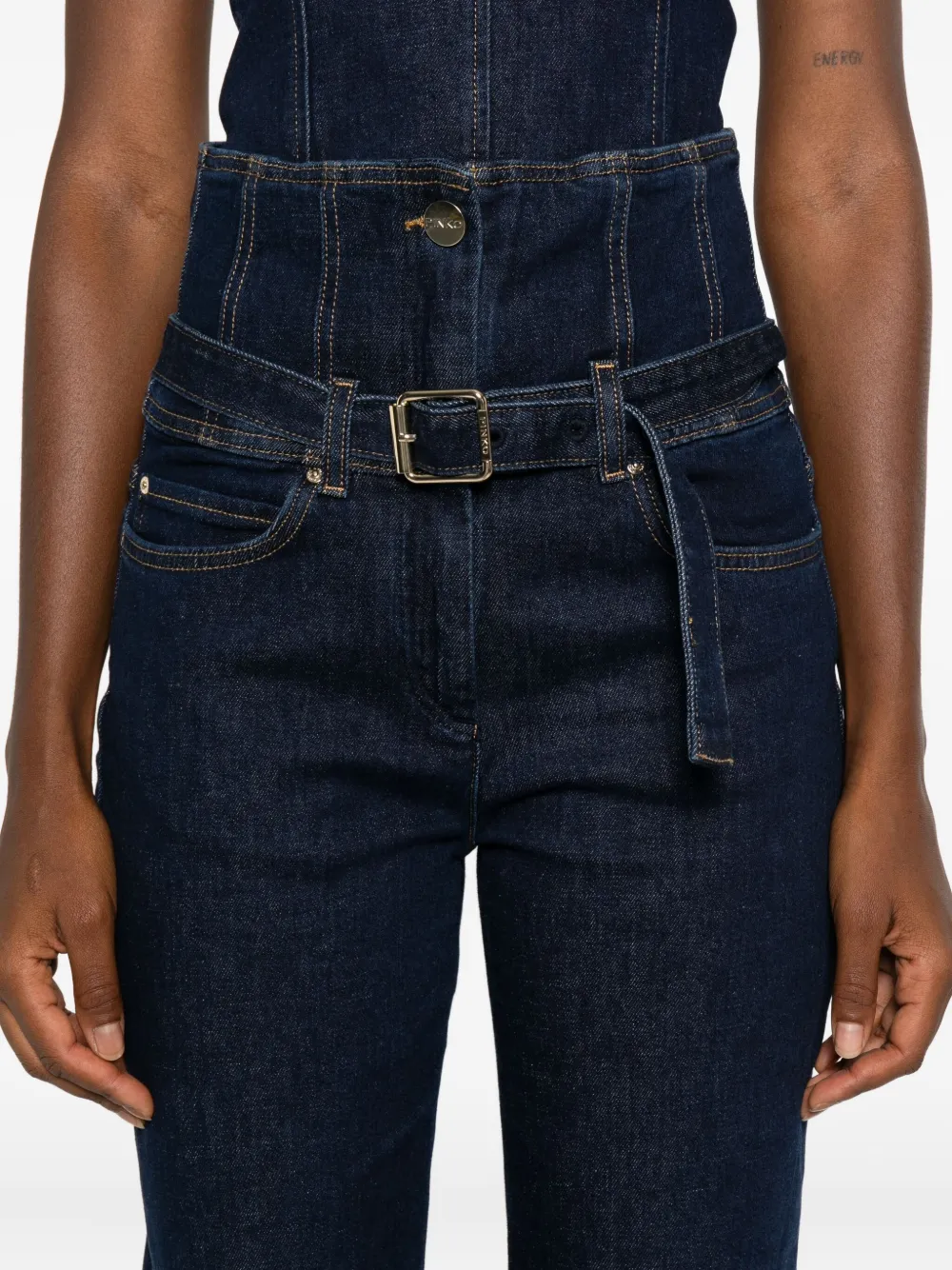 PINKO High waist jeans Blauw