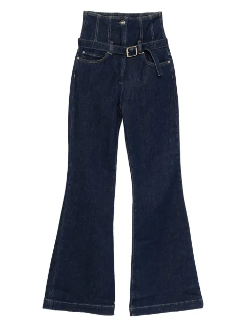 PINKO high-waisted belted jeans