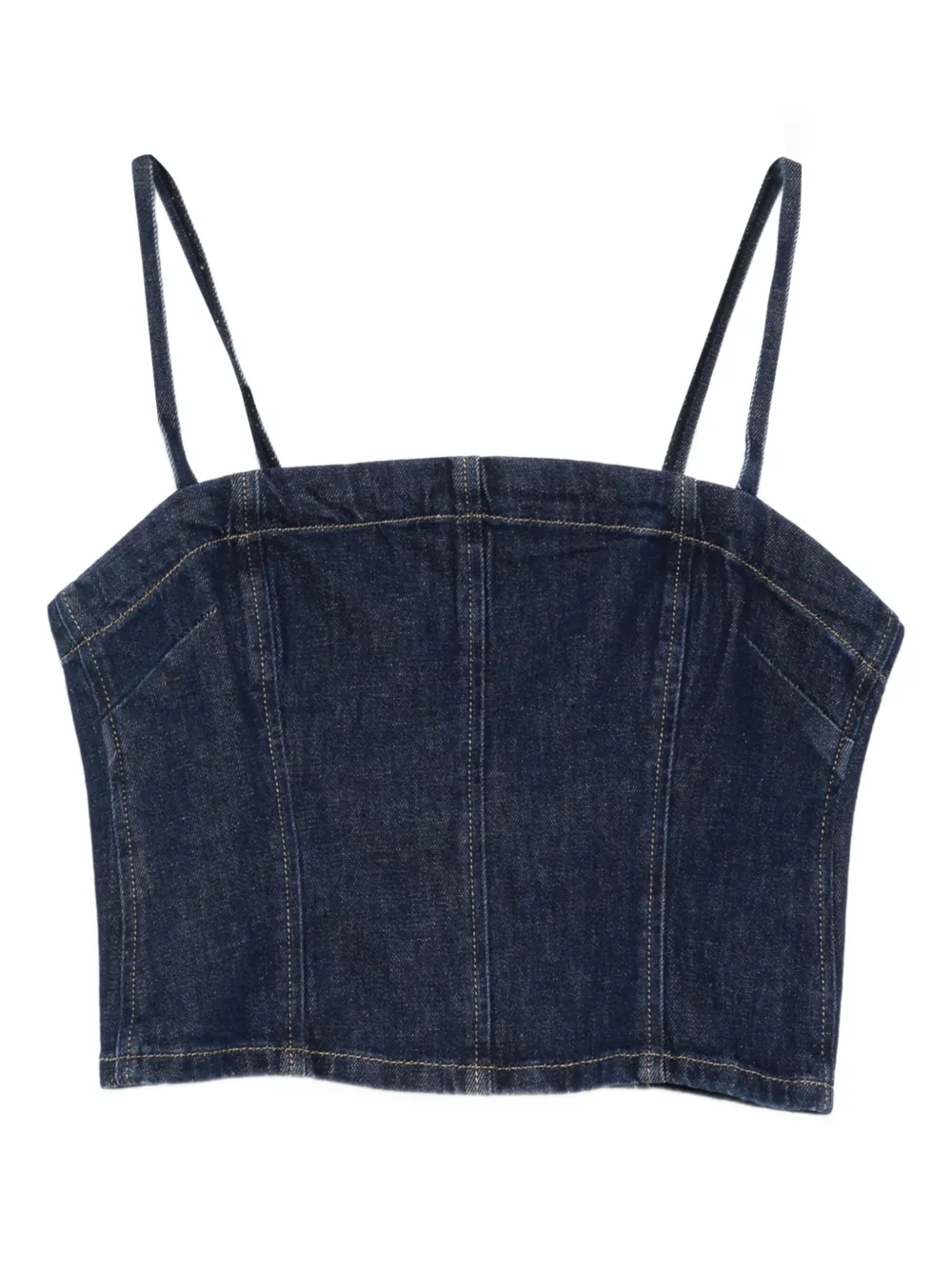 PINKO Denim tanktop met spaghettibandjes Blauw