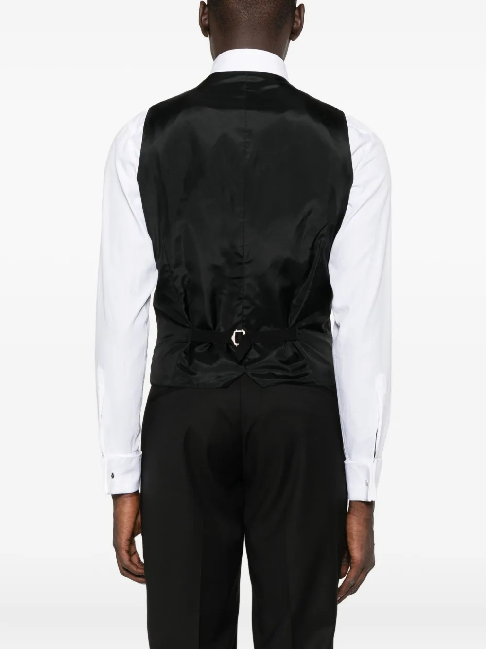 Tagliatore button-fastening sleeveless waistcoat Zwart