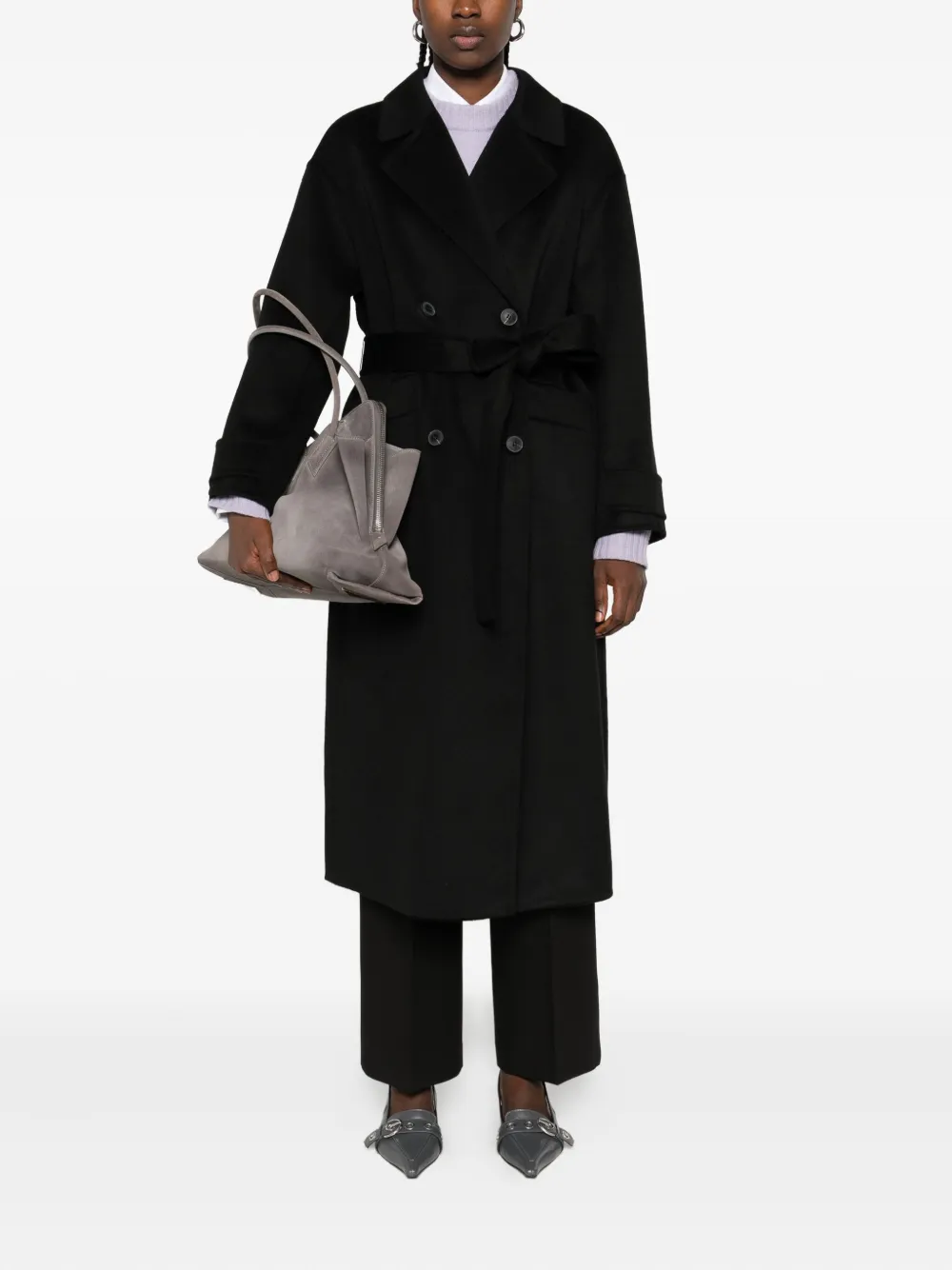 THE DYNAMIS STUDIO belted double-breasted coat | Double Breasted & Peacoats | Image 2