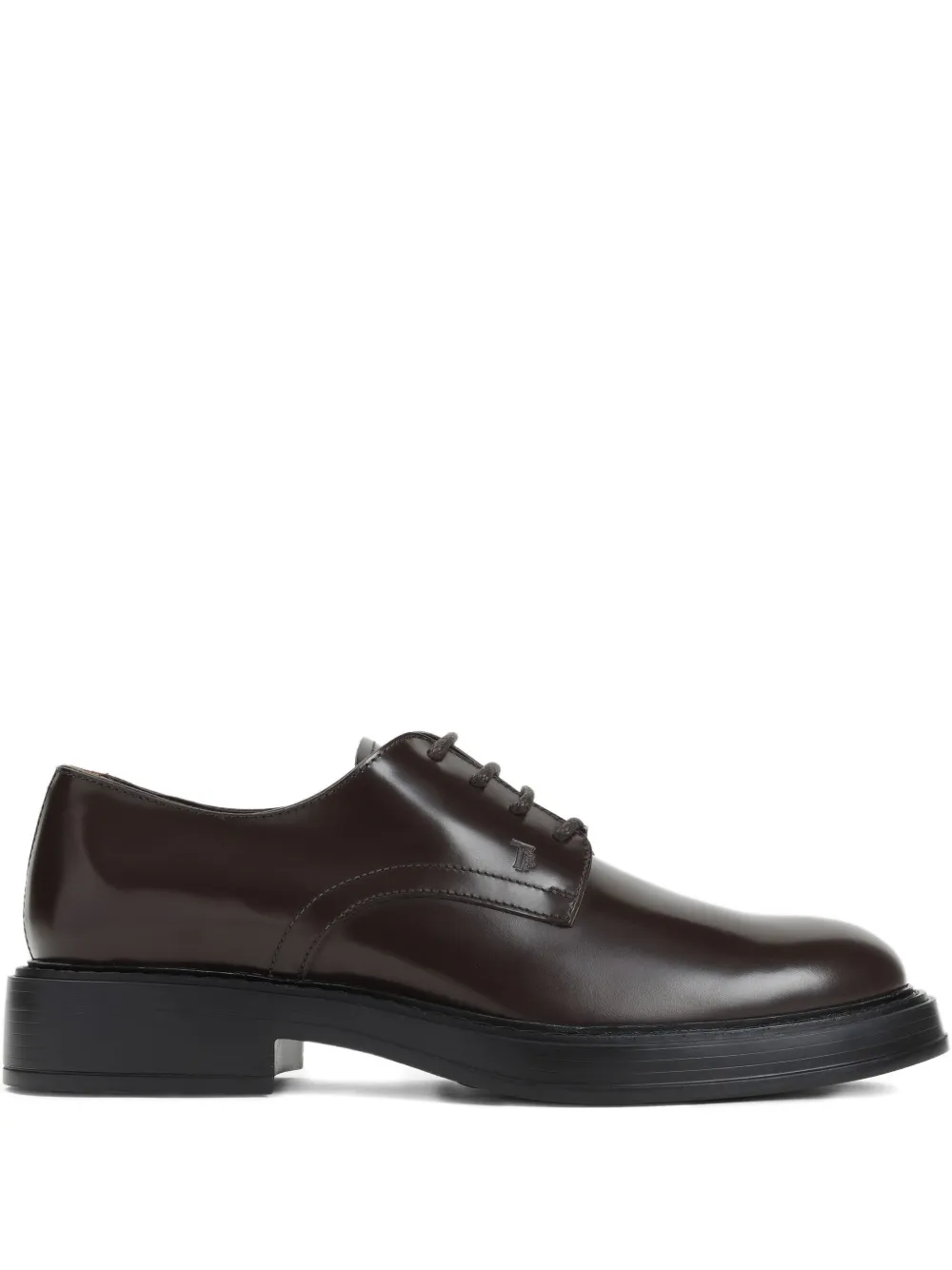 Tod's lace-up leather derby shoes Black