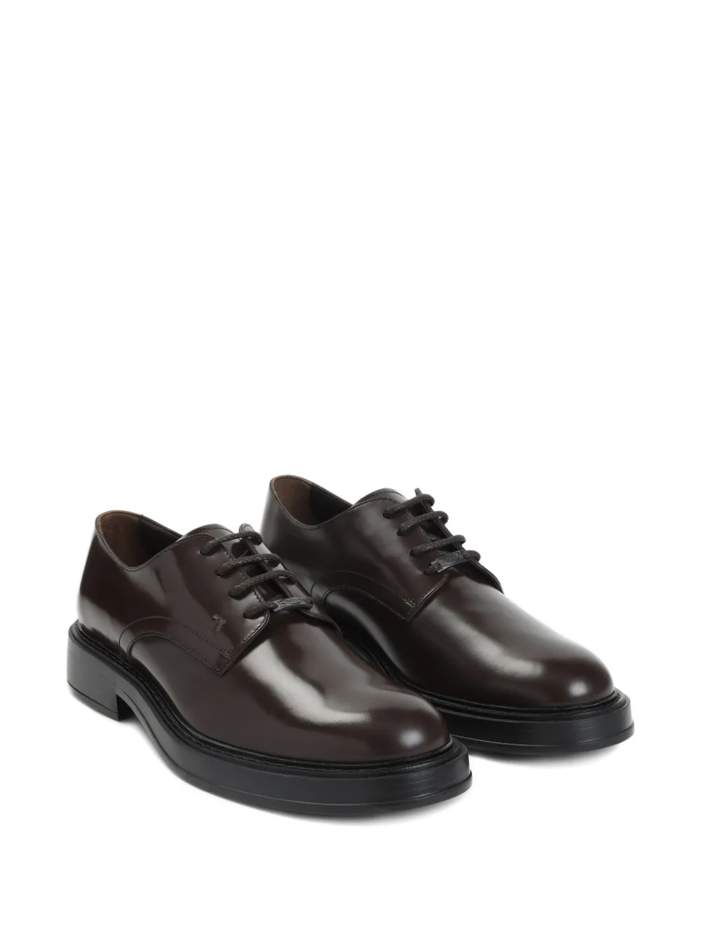 Tod's lace-up leather derby shoes Black