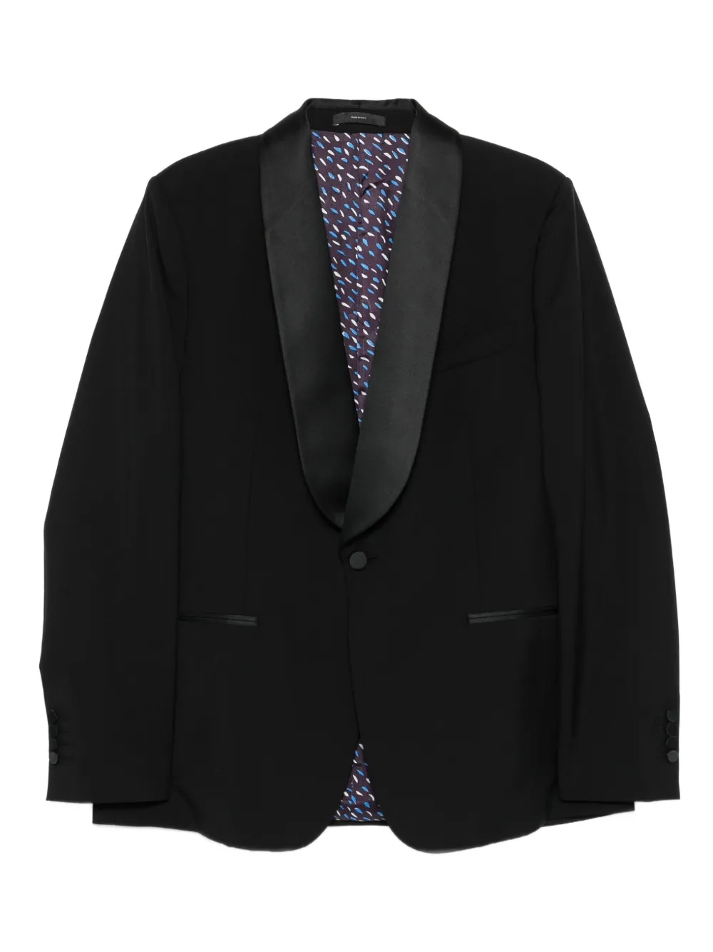 Paul Smith shawl-lapels wool-mohair blend dinner jacket - ブラック Paul Smith shawl-lapels wool-mohair blend dinner jacket - ブラック