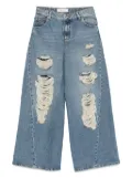 Blumarine distressed frayed jeans - Blue