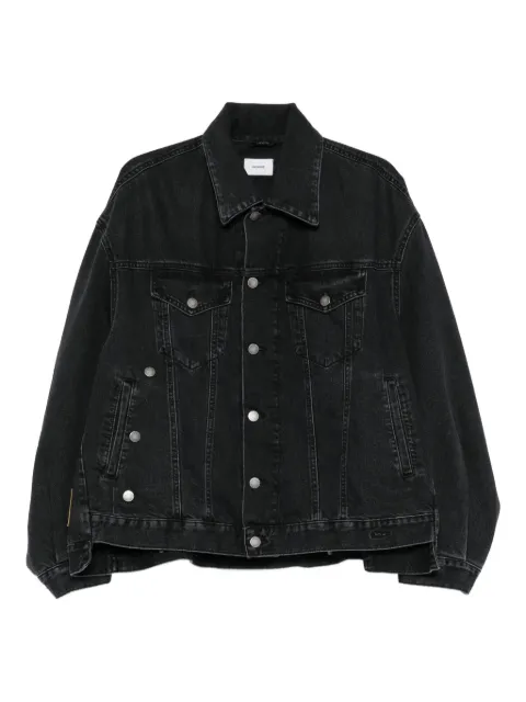 Haikure button-fastening denim jacket