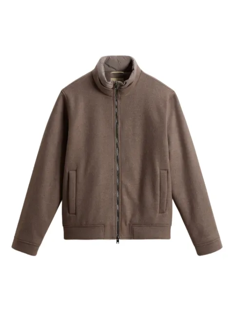 Woolrich Jaqueta bomber de tricô em lã