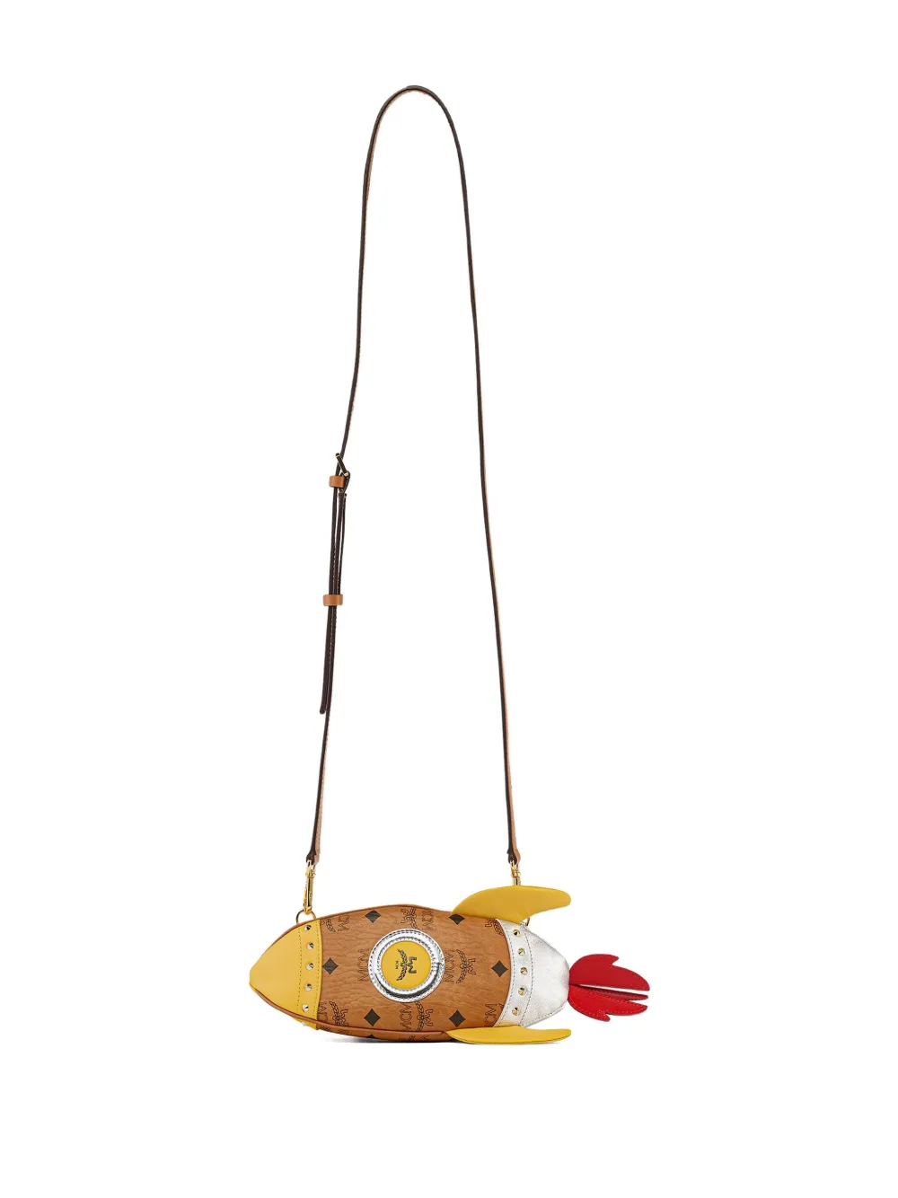 MCM Aren rocket crossbody bag Bruin