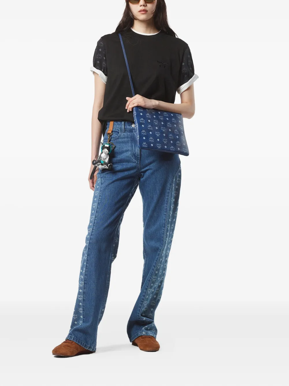 MCM Visetos crossbodytas Blauw