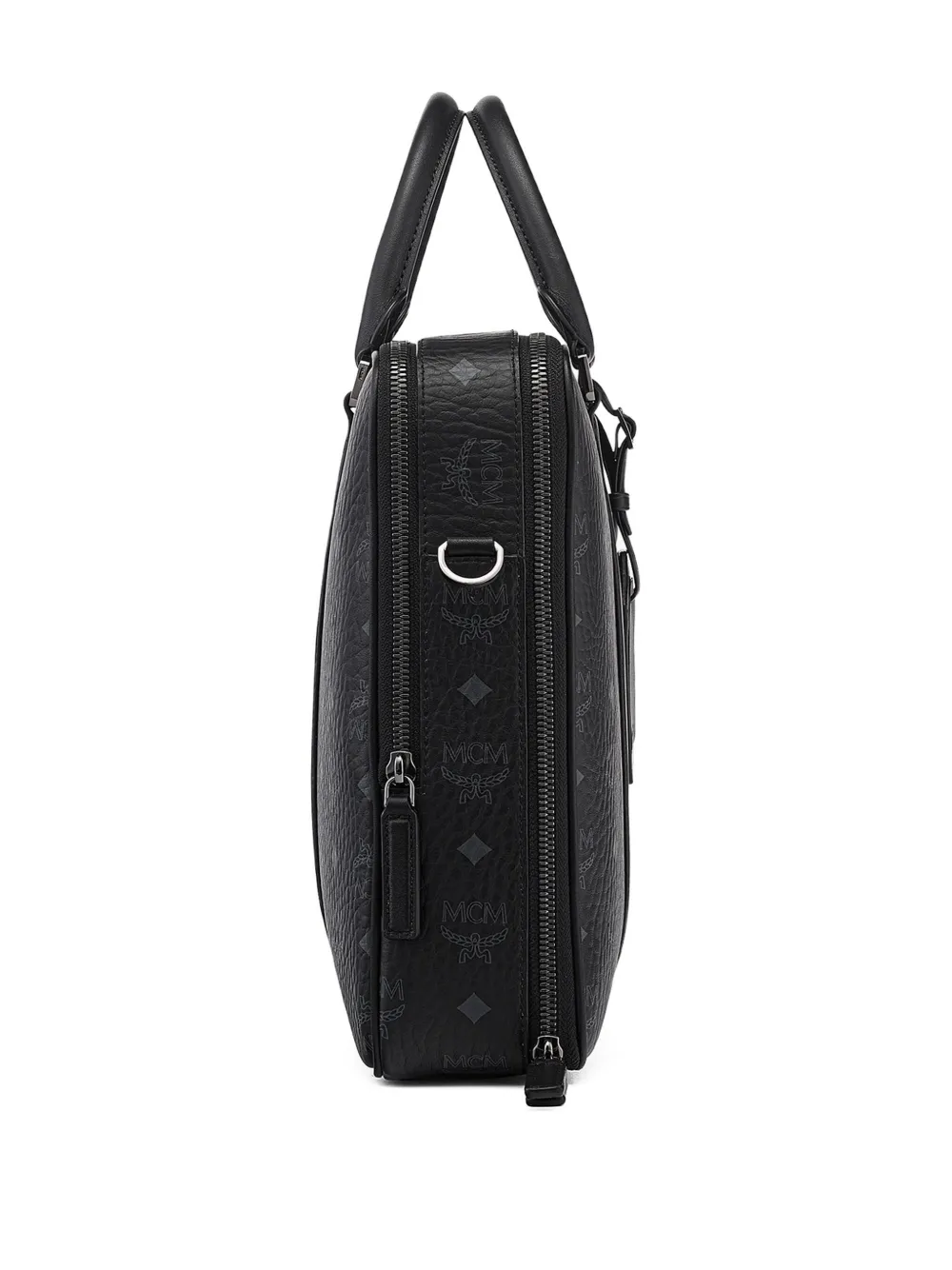MCM Visetos aktetas met monogram Zwart