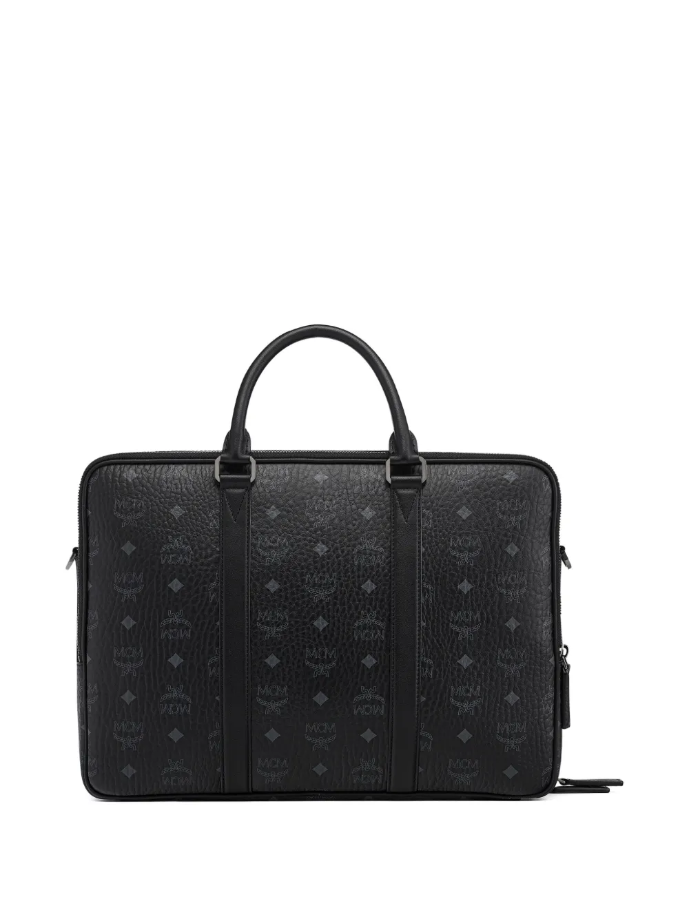 MCM Visetos aktetas met monogram Zwart