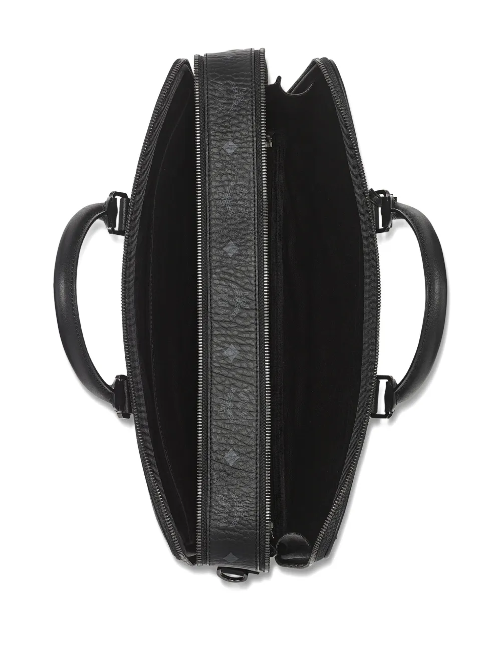 MCM Visetos aktetas met monogram Zwart