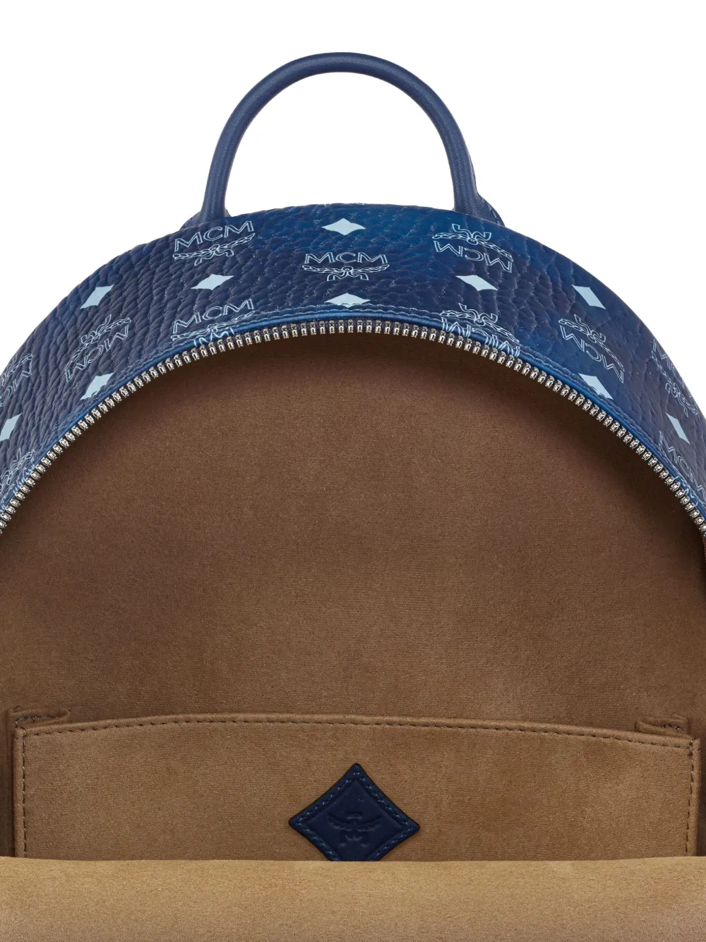 MCM Stark rugzak met studs Blauw