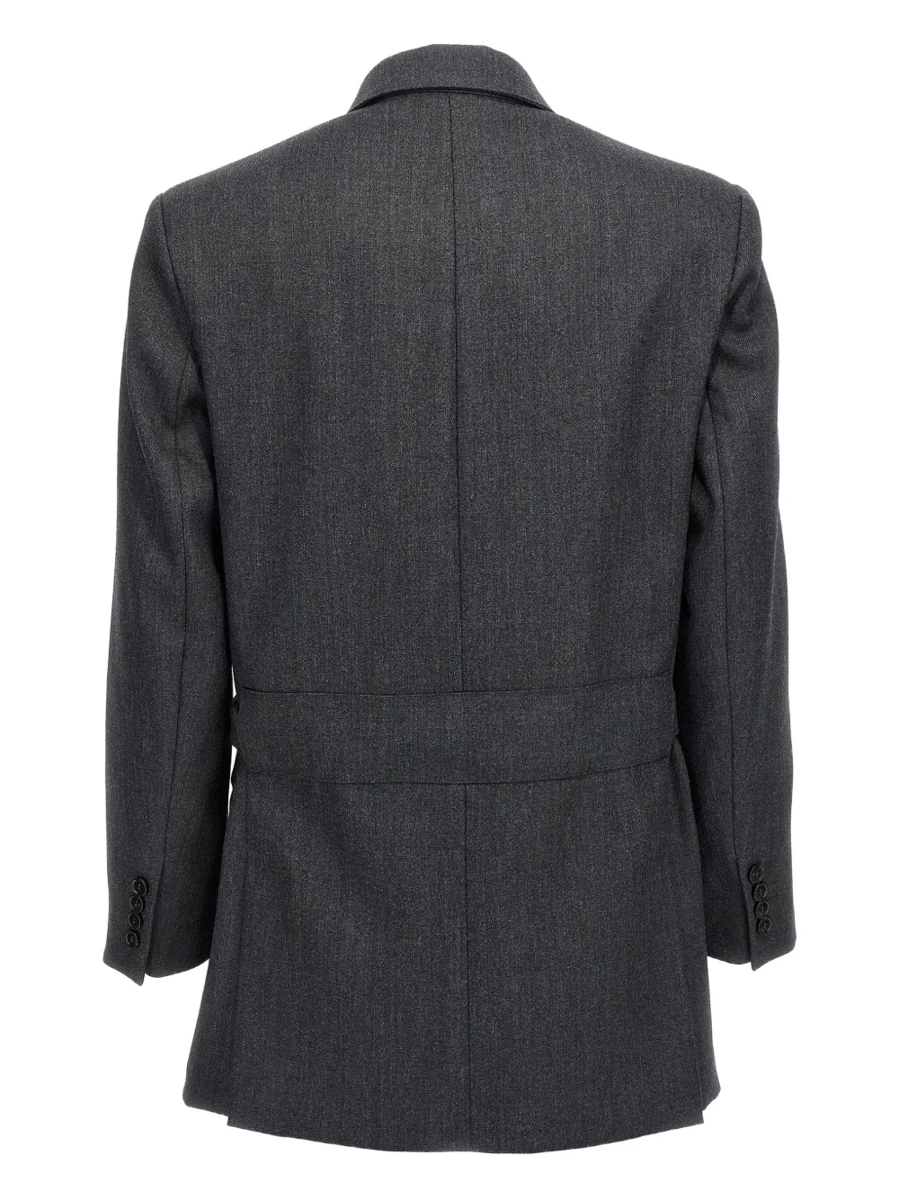 Max Mara peak-lapel double-breasted blazer Grijs