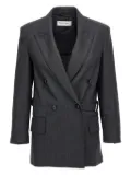 Max Mara peak-lapel double-breasted blazer - Grey