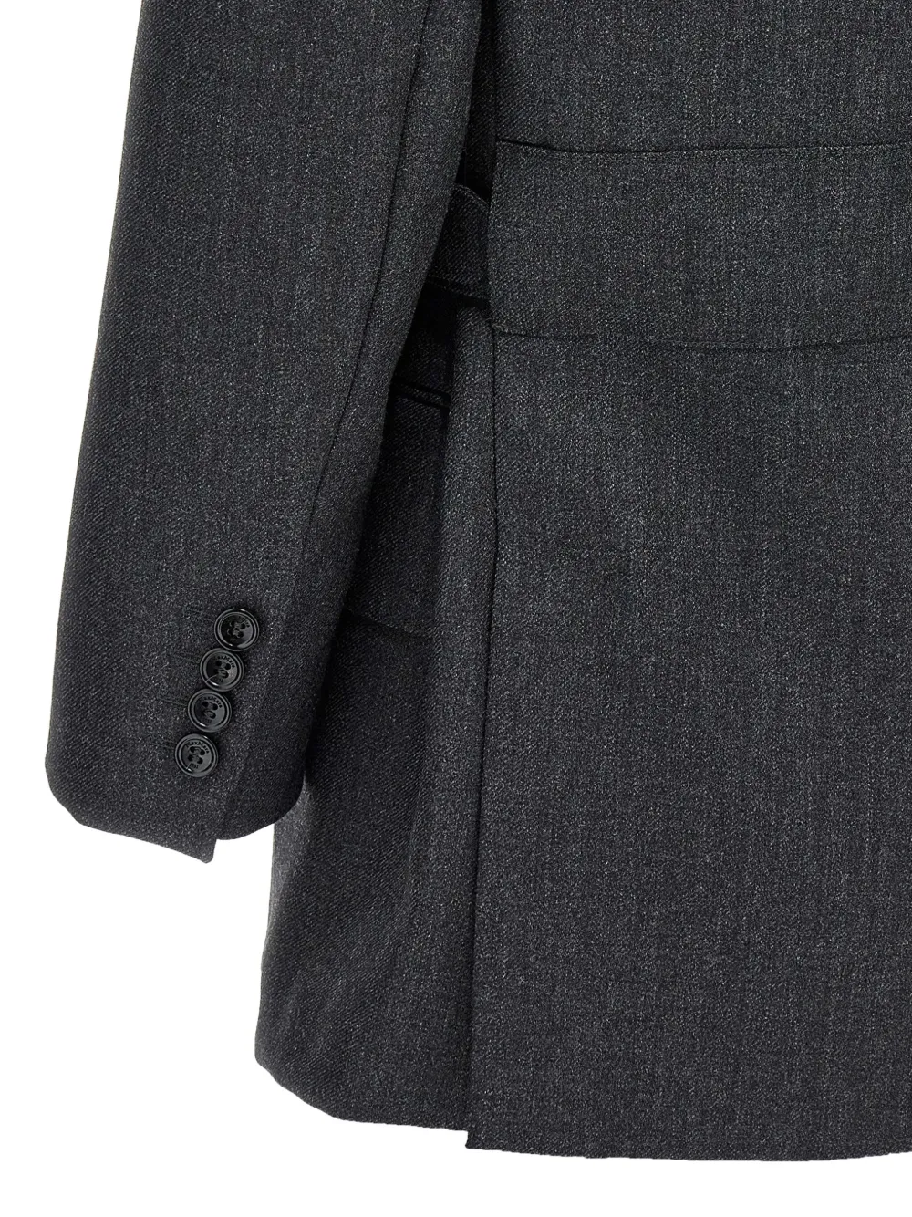 Max Mara peak-lapel double-breasted blazer Grijs