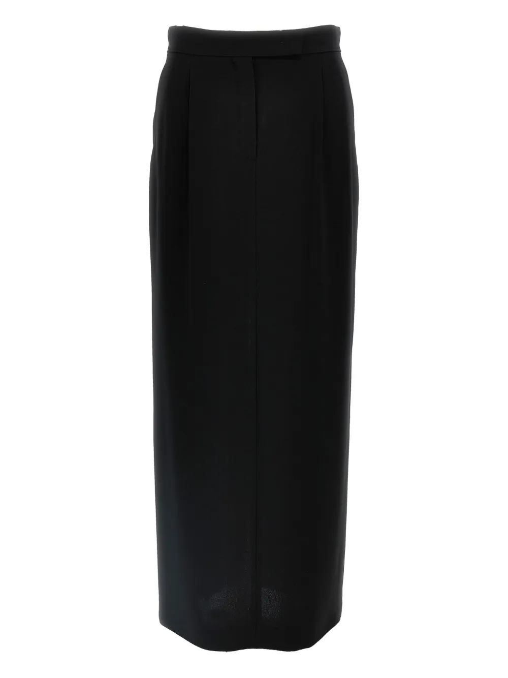 Max Mara Midi-plooirok met split Zwart