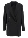 Max Mara double-breasted wool blazer - Black