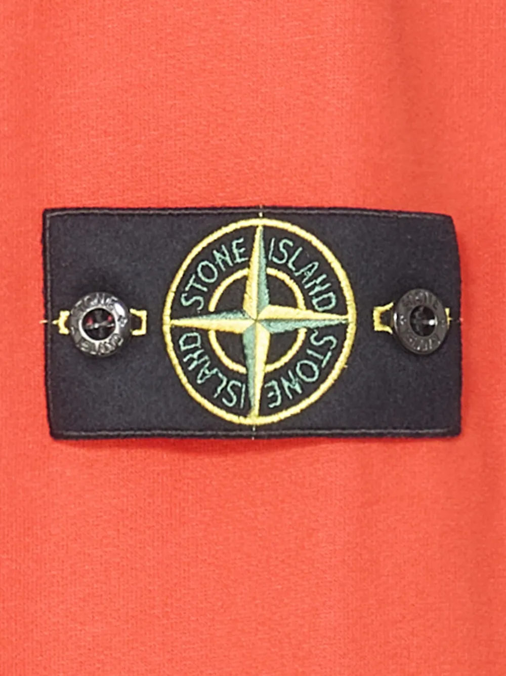 Stone Island Katoenen sweater met logopatch Oranje
