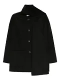 THE DYNAMIS STUDIO patch-pockets single-breasted coat - Black