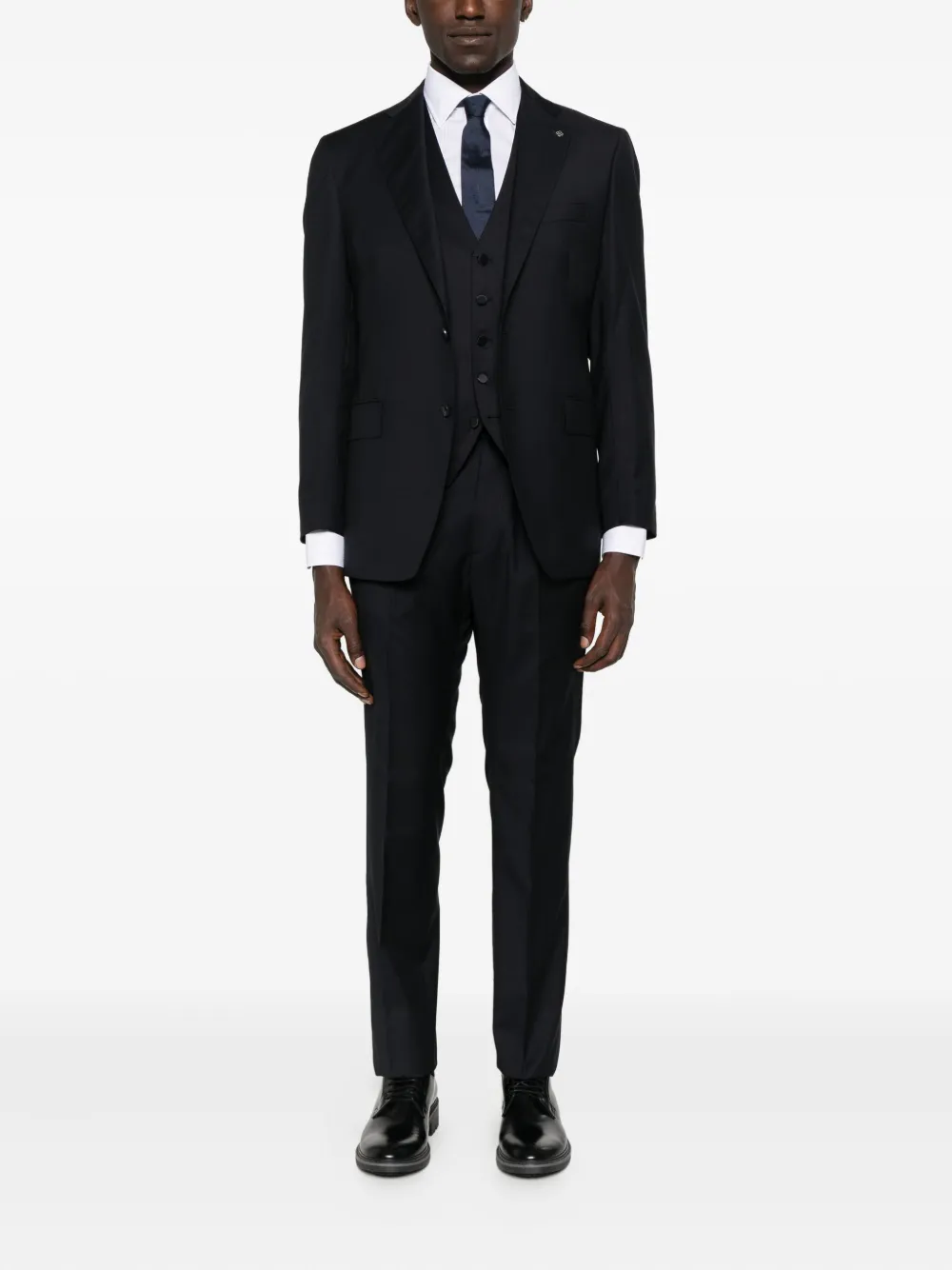 Tagliatore button-fastening sleeveless waistcoat Blauw