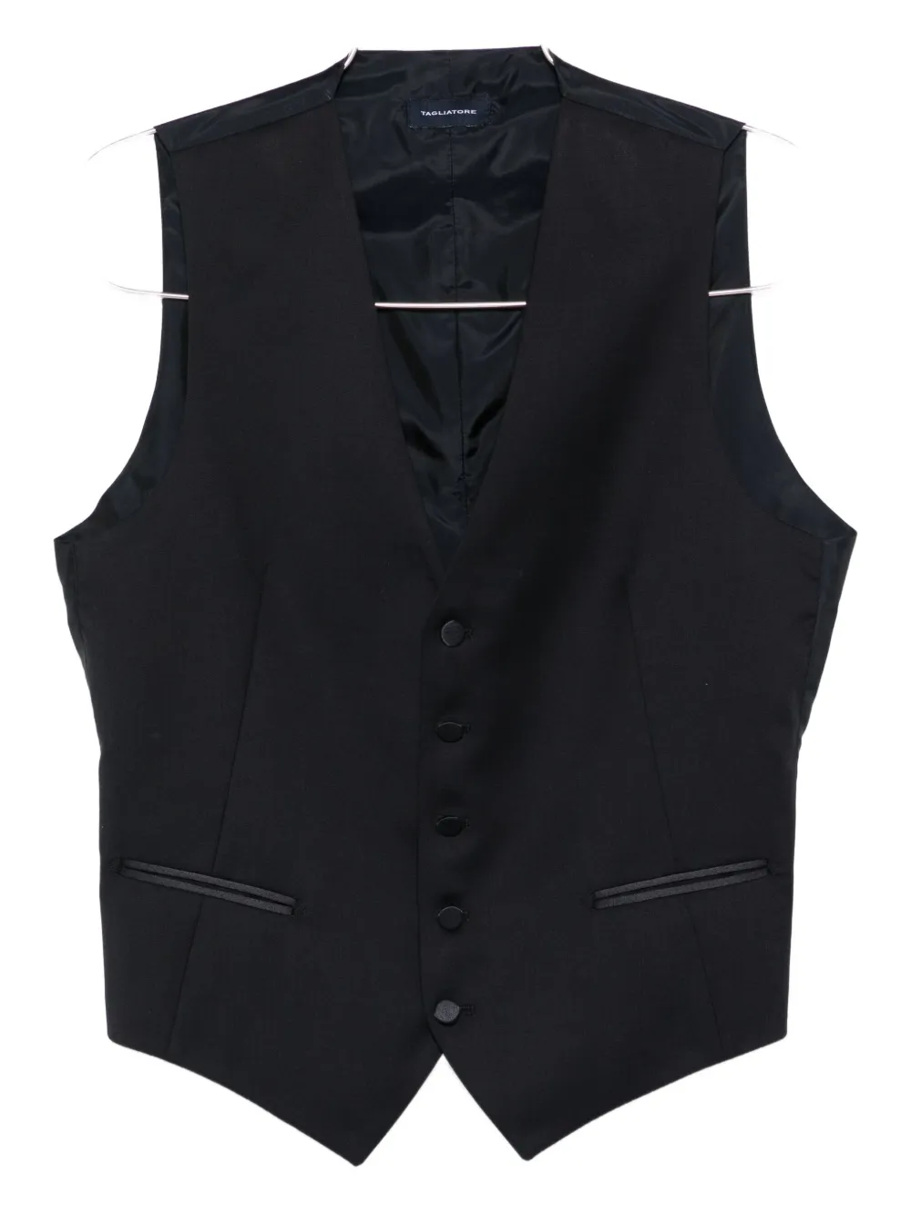 Tagliatore button-fastening sleeveless waistcoat Blauw