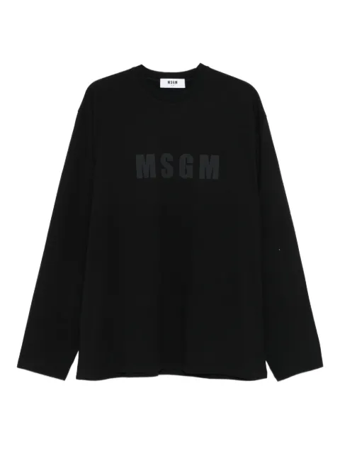 MSGM T-shirt med lange ærmer og logotryk