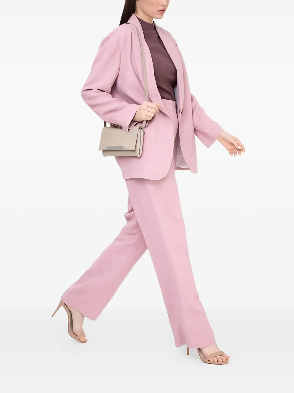 Brunello Cucinelli Blazer met enkele knoop Roze