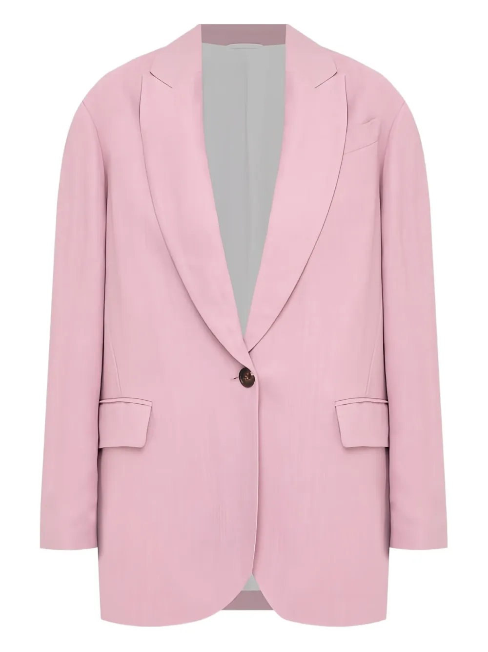 Brunello Cucinelli Blazer met enkele knoop Roze