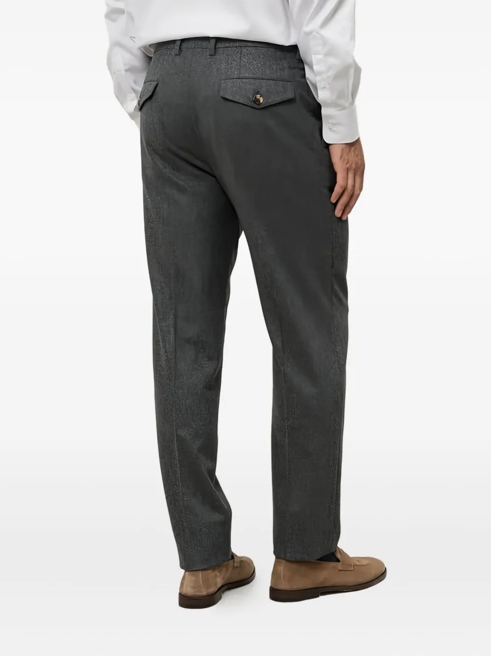 Brunello Cucinelli Geplooide pantalon Grijs