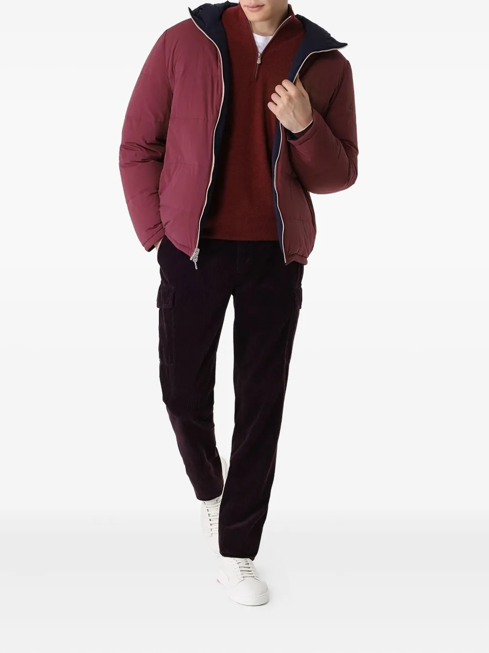 Brunello Cucinelli Ribfluwelen straight broek - Zwart
