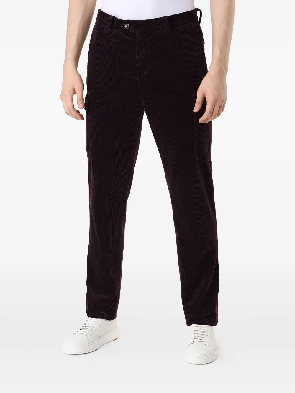 Brunello Cucinelli Ribfluwelen straight broek Zwart