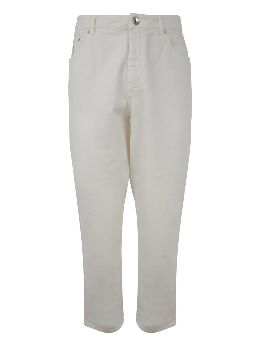Brunello Cucinelli Katoenen broek met vijf zakken Beige
