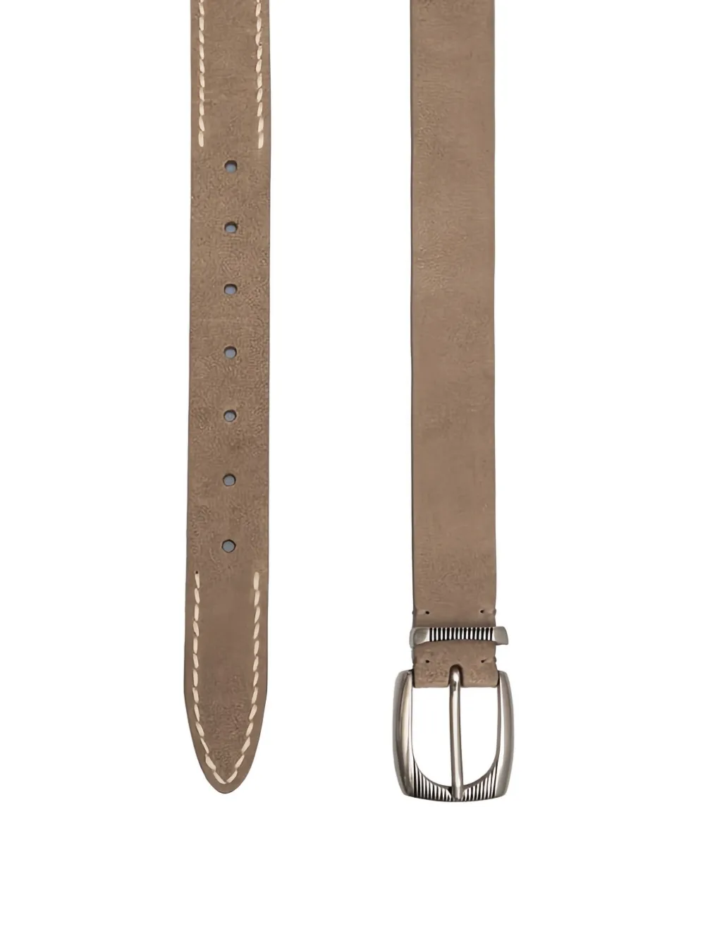 Brunello Cucinelli Suède-leren riem Bruin
