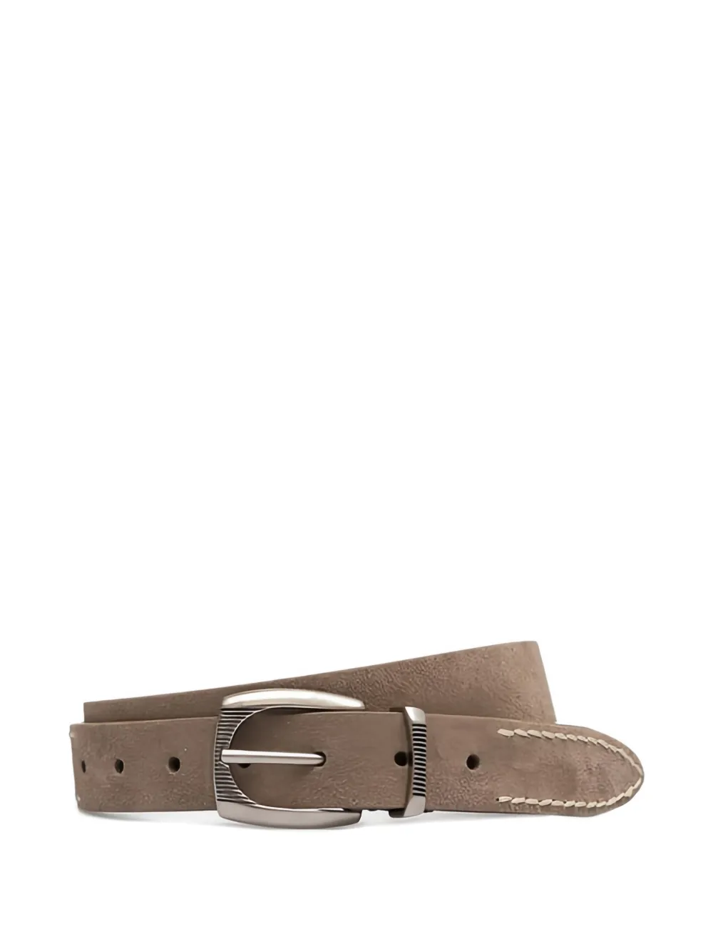 Brunello Cucinelli Suède-leren riem Bruin