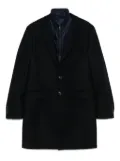 Fay single-breasted layered coat - Blue