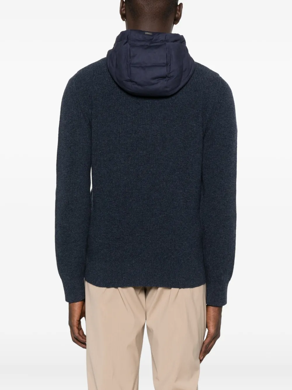 Herno Resort quilted-hooded jacket Blauw