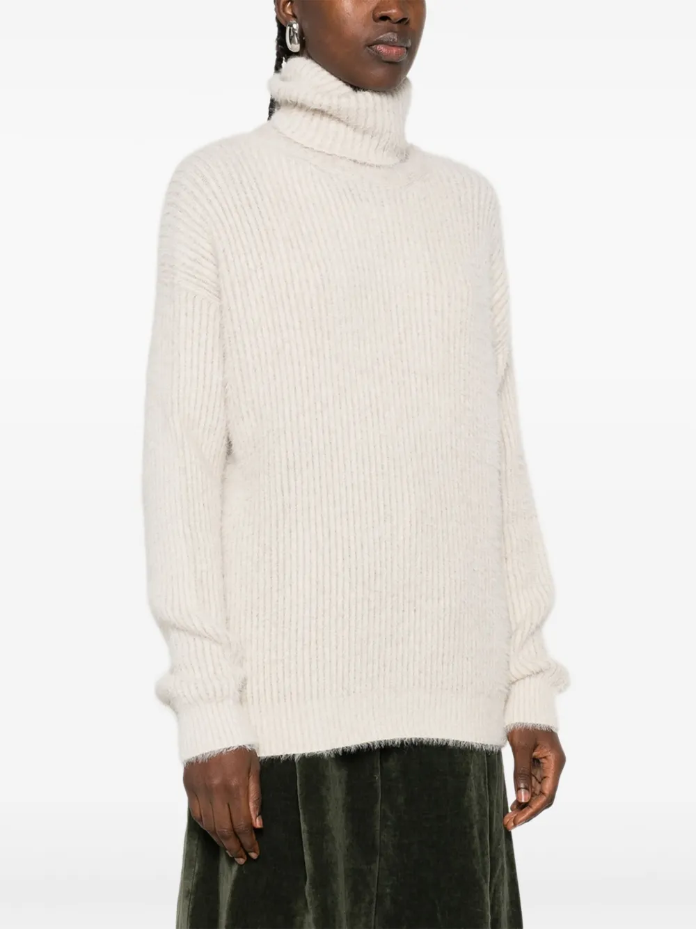  Uma Wang Turtleneck Sweater - Neutrals 