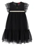 Aigner Kids tulle ruffled dress - Black