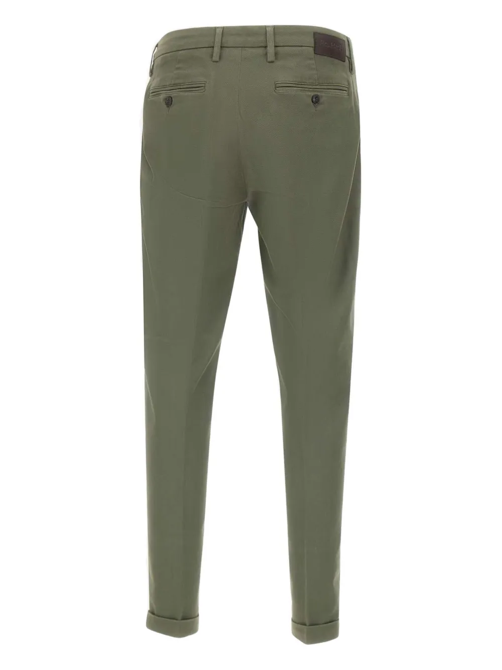 Re-Hash cuffed welt-pocket trousers - Groen