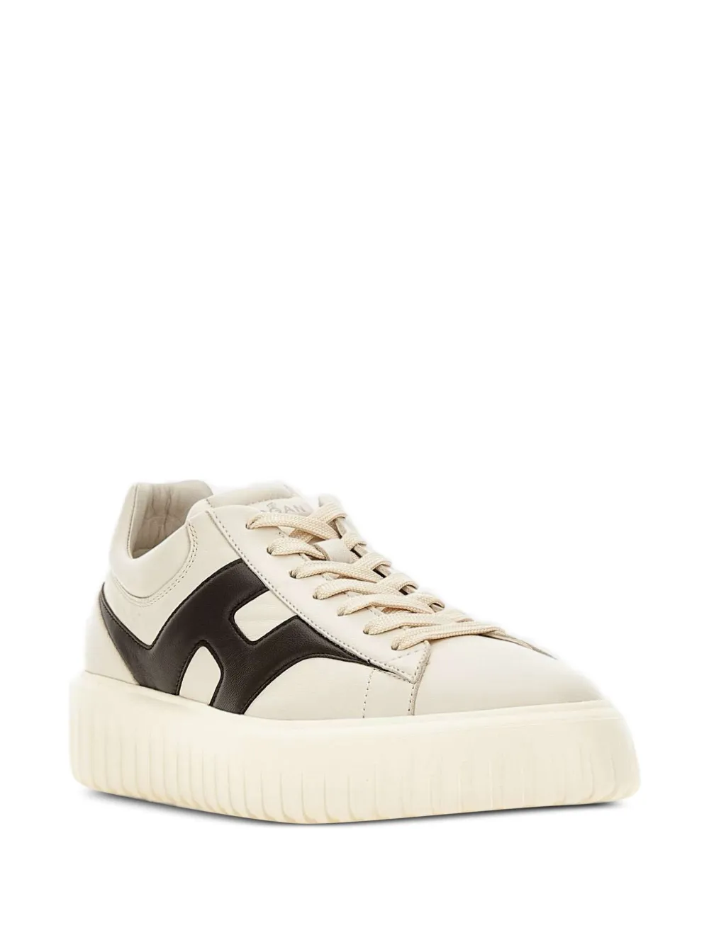 Hogan H-Stripes logo lace-up sneakers Neutrals