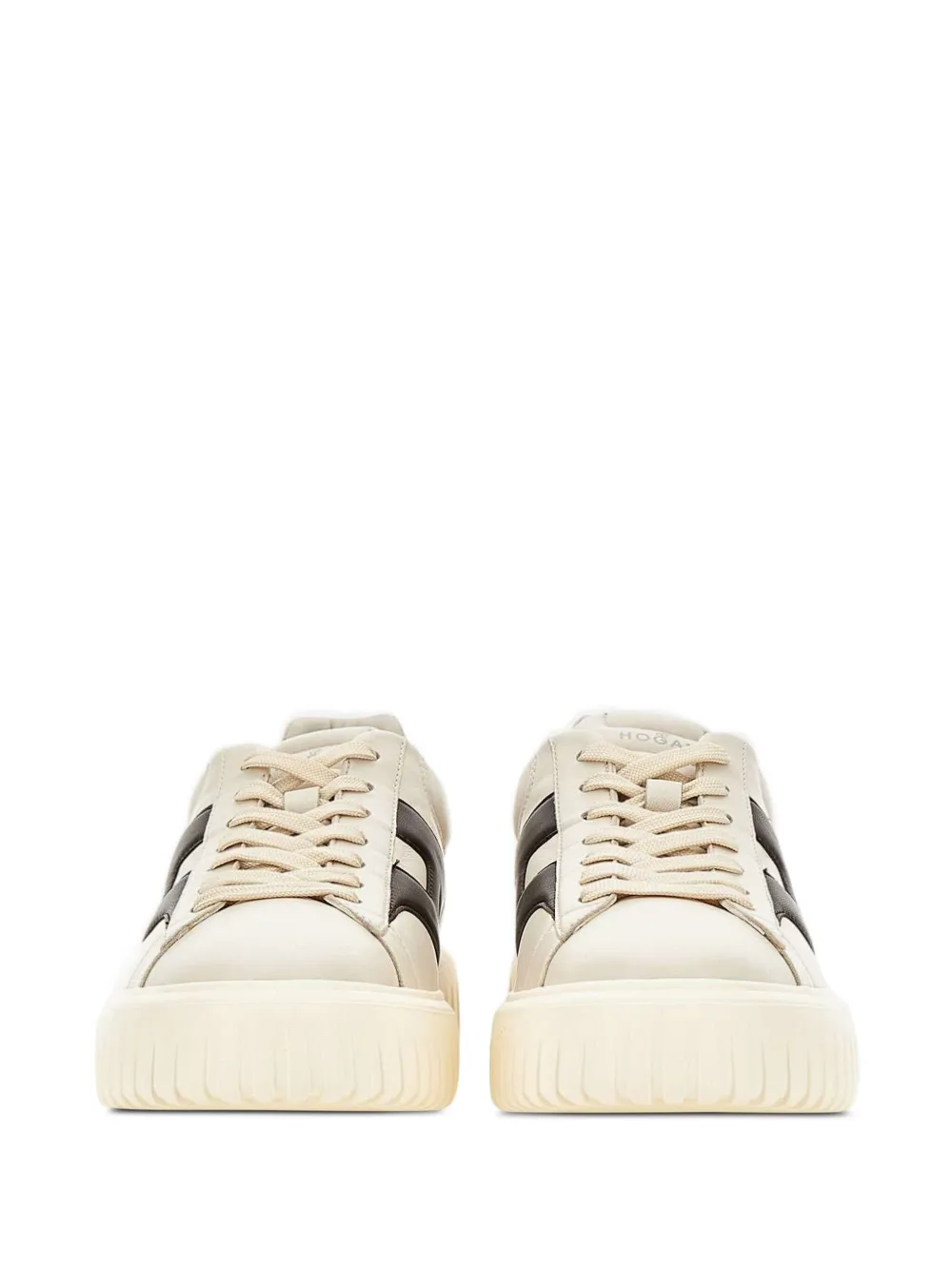 Hogan H-Stripes logo lace-up sneakers Neutrals