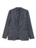 Tagliatore checked wool blazer - Blue