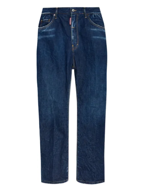 DSQUARED2 jeans con cinco bolsillos y efecto envejecido