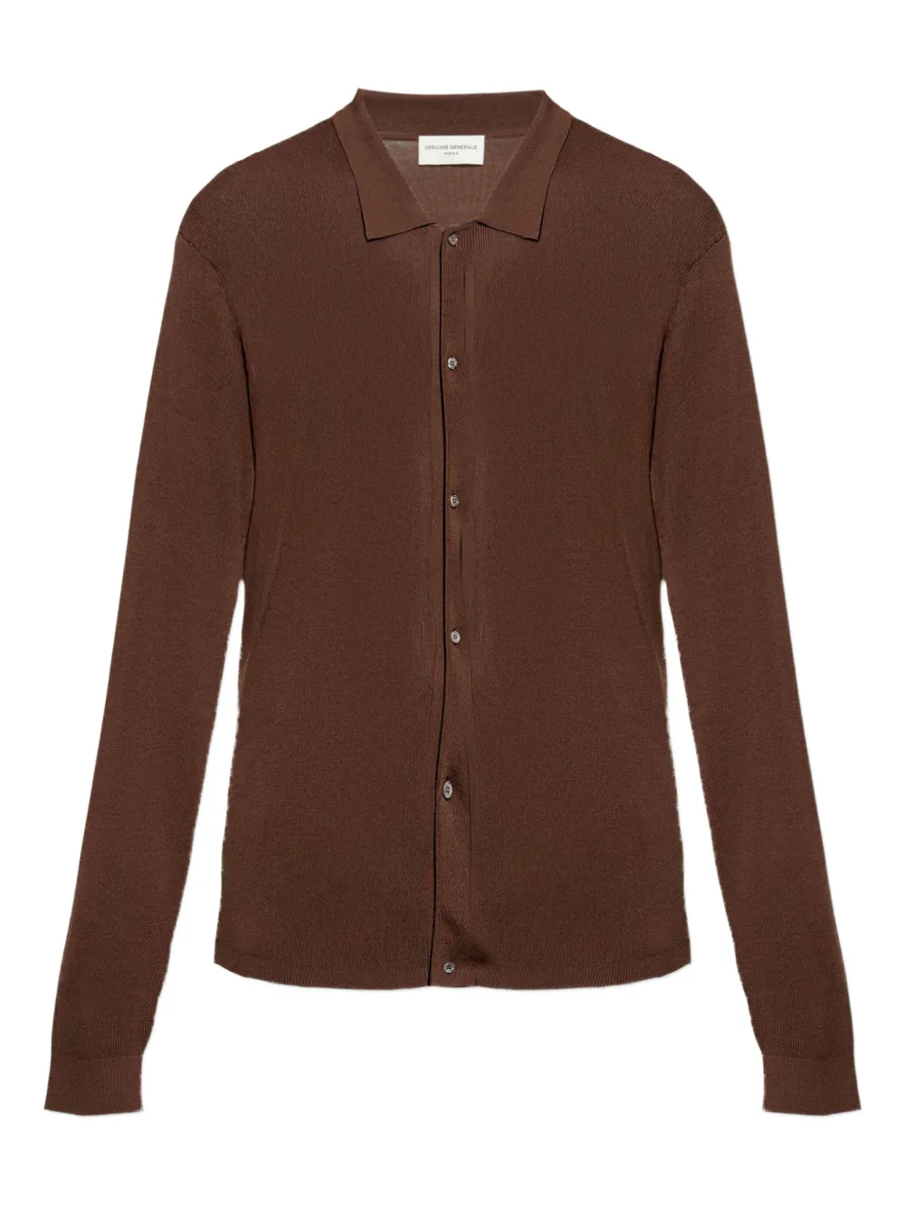 Officine Generale Wollen vest Bruin