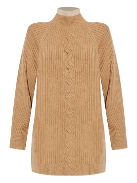 Max Mara cable-knit high-neck jumper