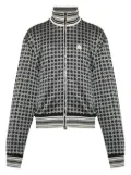 AMIRI geometric-pattern zip-up jacket - Grey